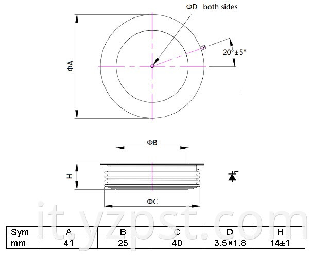 Fast Control Thyristor Scr DCR604